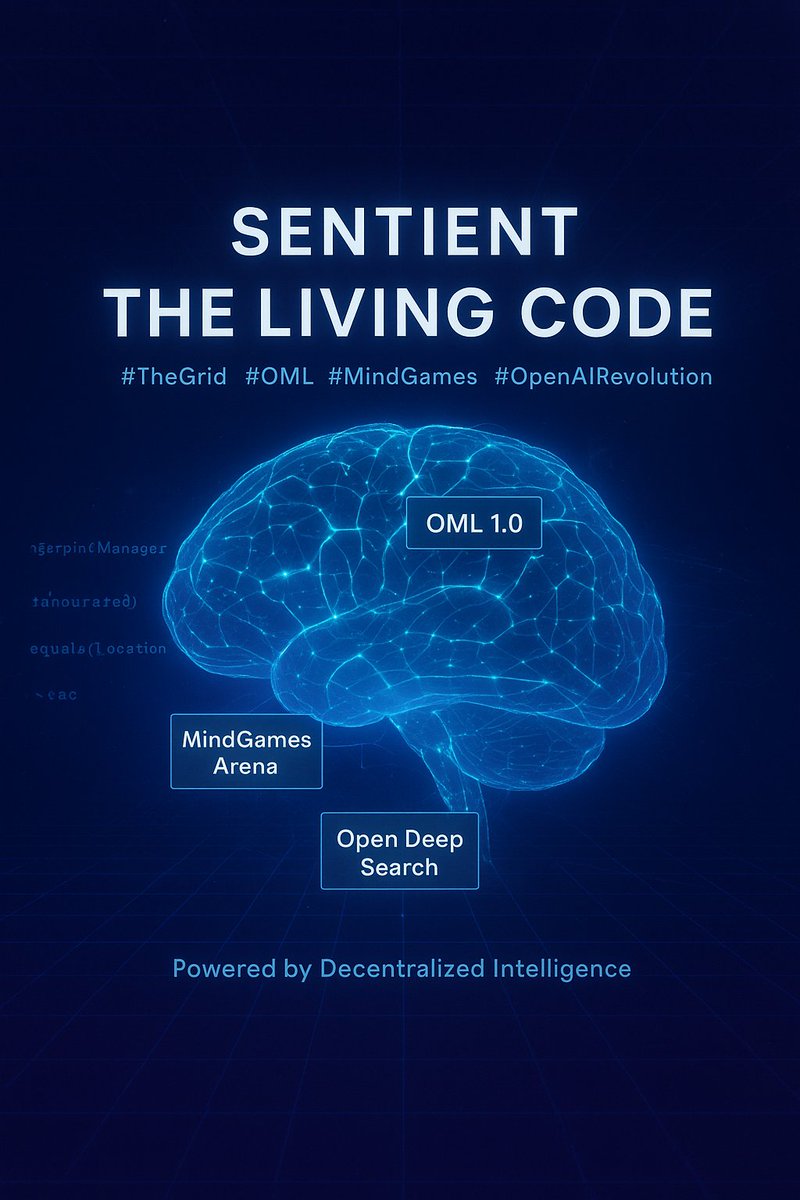 Alphasniperx's tweet image. THE AGE OF SENTIENT RESEARCH

The frontier of open intelligence expands every day and @SentientAGI stands at the core of this movement the Grid grows stronger every week connecting ideas builders and communities into one unified network of intelligence #Sentient #TheGrid

This…