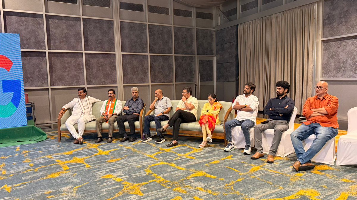 parasu_raju's tweet image. 21-10-2025
Press Meet on ‘Google AI Data Hub at Visakhapatnam&apos;

#googledatacenter