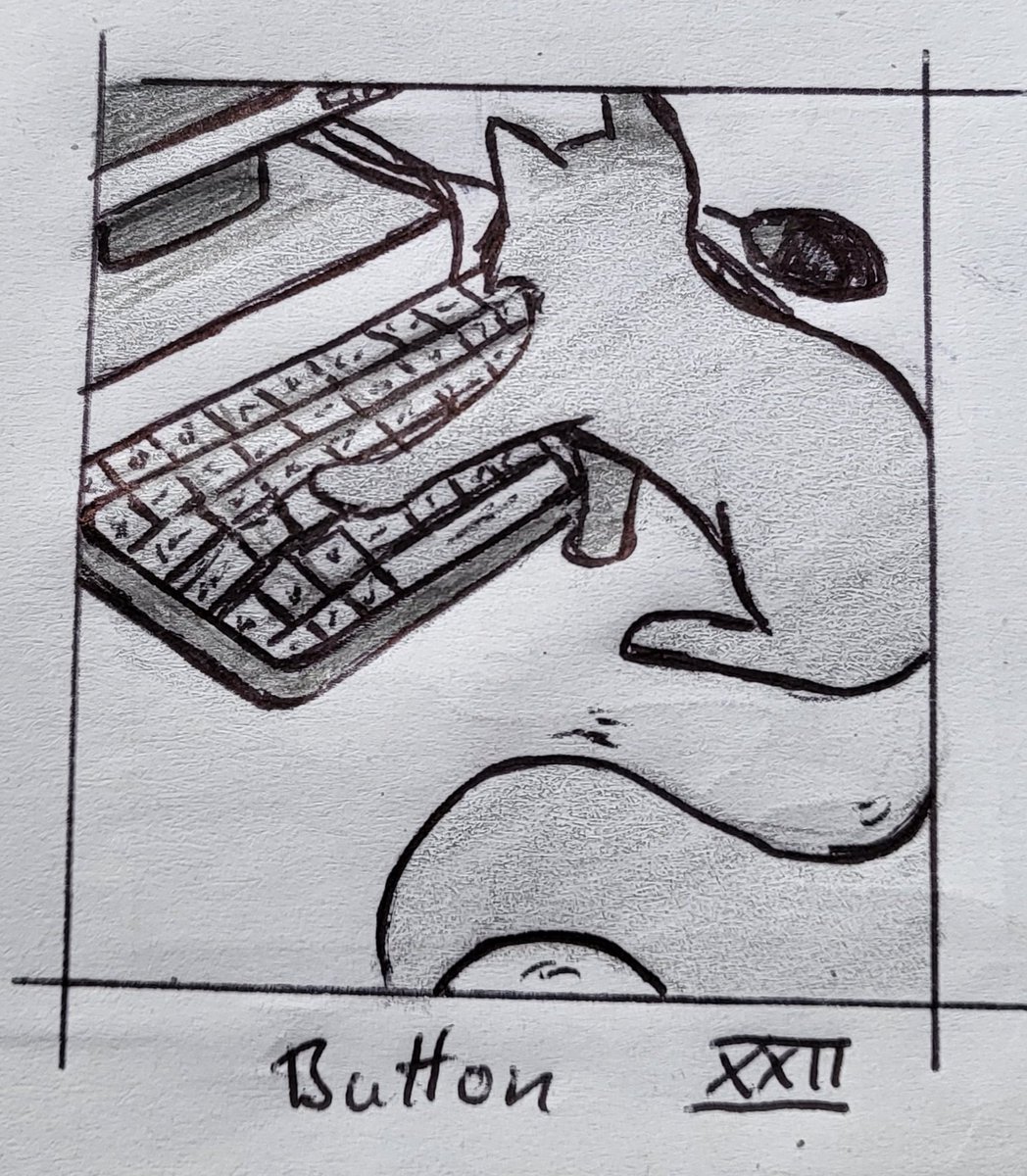 #Inktober2025 Day 22: Button