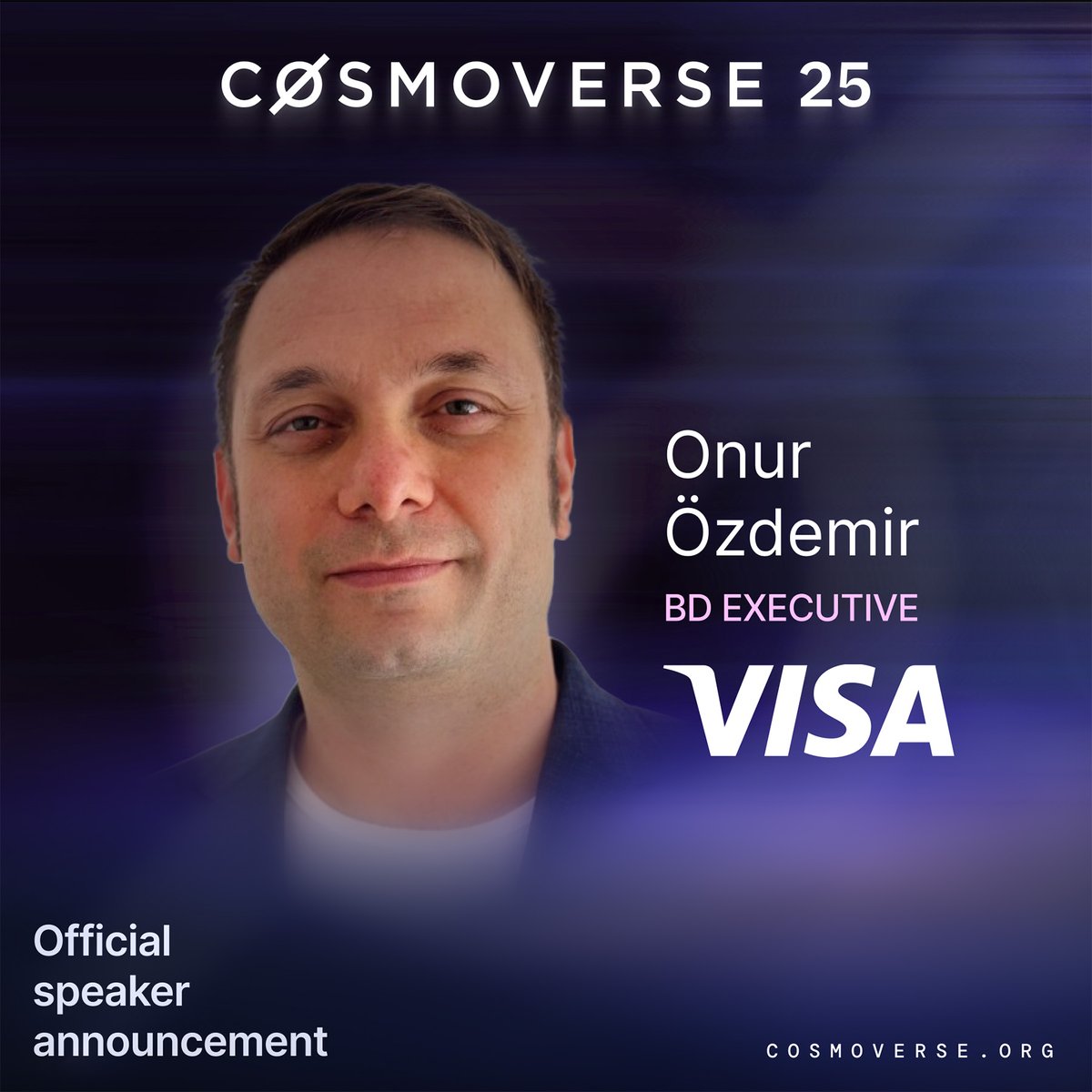 CosmoverseHQ's tweet image. We are excited to welcome Onur Özdemir, Business Development Executive at @Visa, to Cosmoverse 2025.
Onur leads business development for Visa Direct across Romania, Croatia, Slovenia, and Bulgaria, driving partnerships with banks, fintechs, and payment institutions to unlock new…