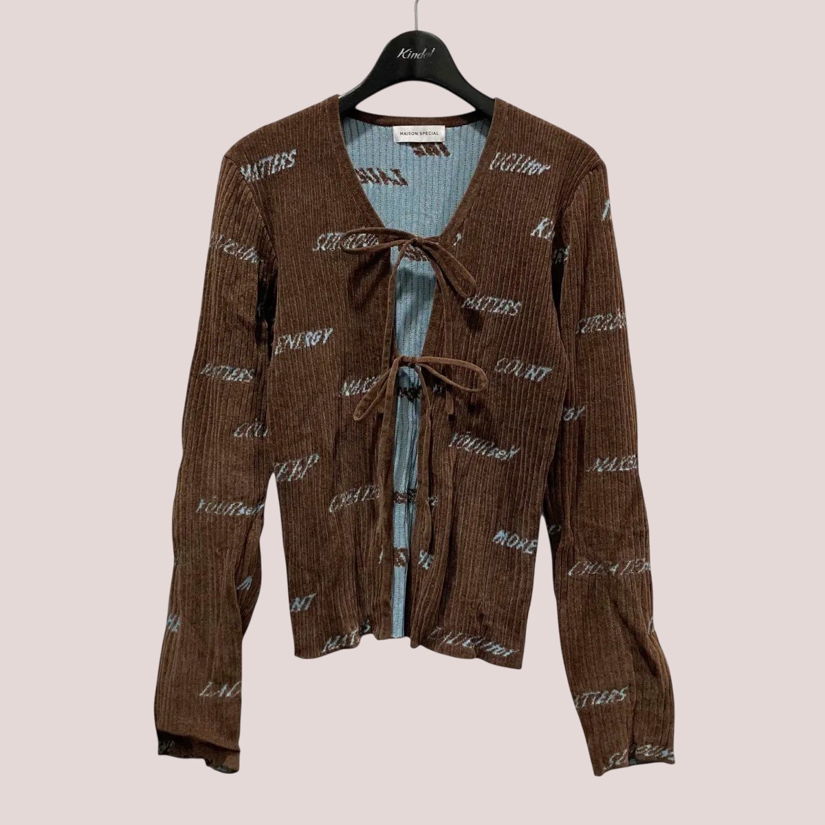 レディース新入荷 MAISON SPECIAL / リブカーディガン Shirocon×yori