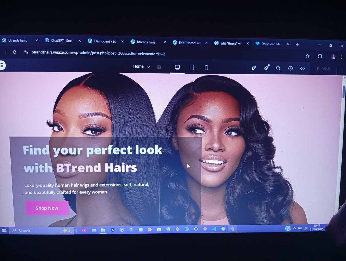 Odunolami_1's tweet image. My friend saw this and said, “Wow, your client will be so happy” 😂
Funny enough… there’s no client yet 👀
Just building this to keep my hands busy, but if you run a business and want a website that truly represents your brand, let’s make it happen😊
