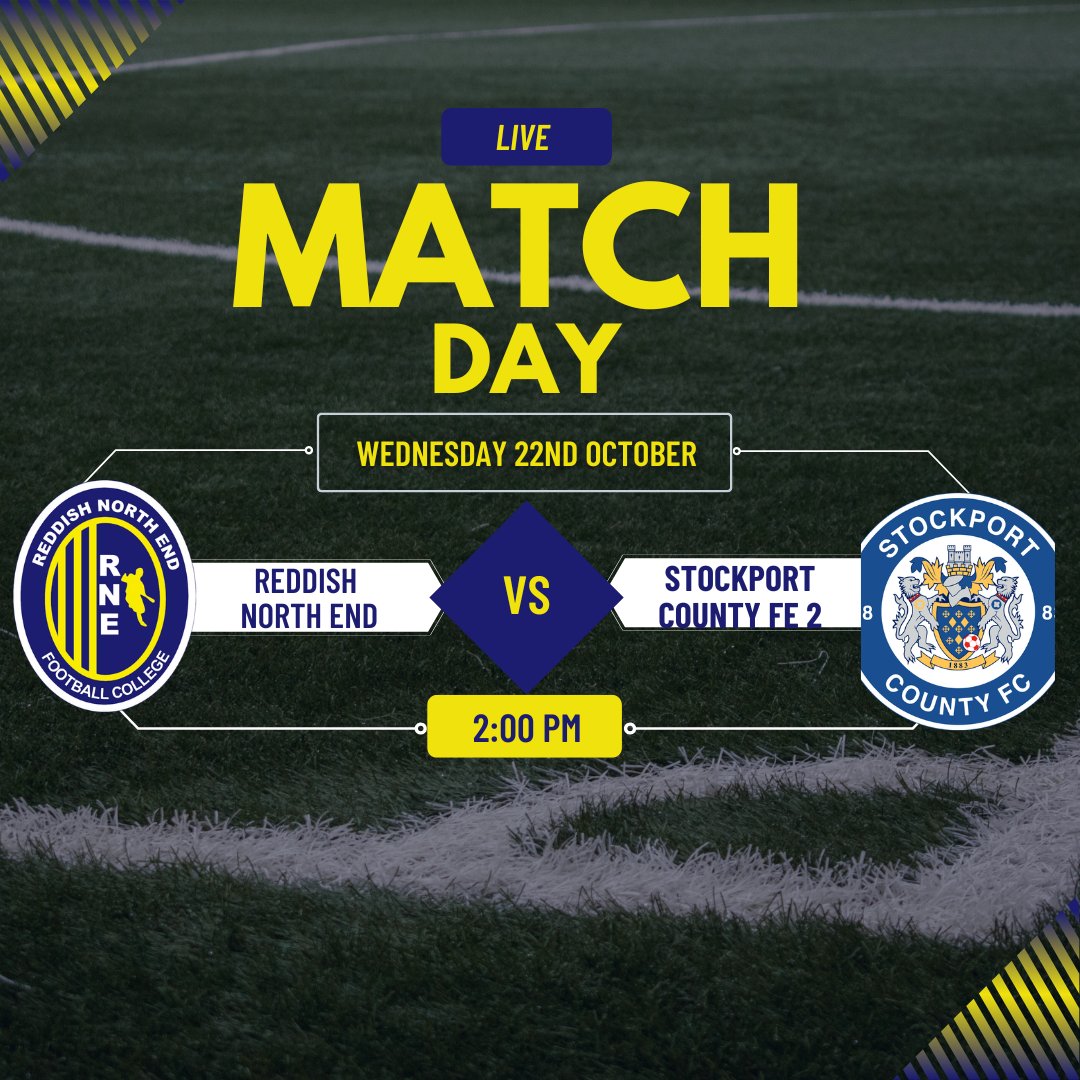 It's Wednesday! You know what that means?!

Match Day 3

We host our local rivals Stockport County Football Education 2 

It's been a while since we played a game due to cup competitions and a gap in the fixtures

#matchday #RNEFootballCollege #PlayerPathway #playerdevelopment