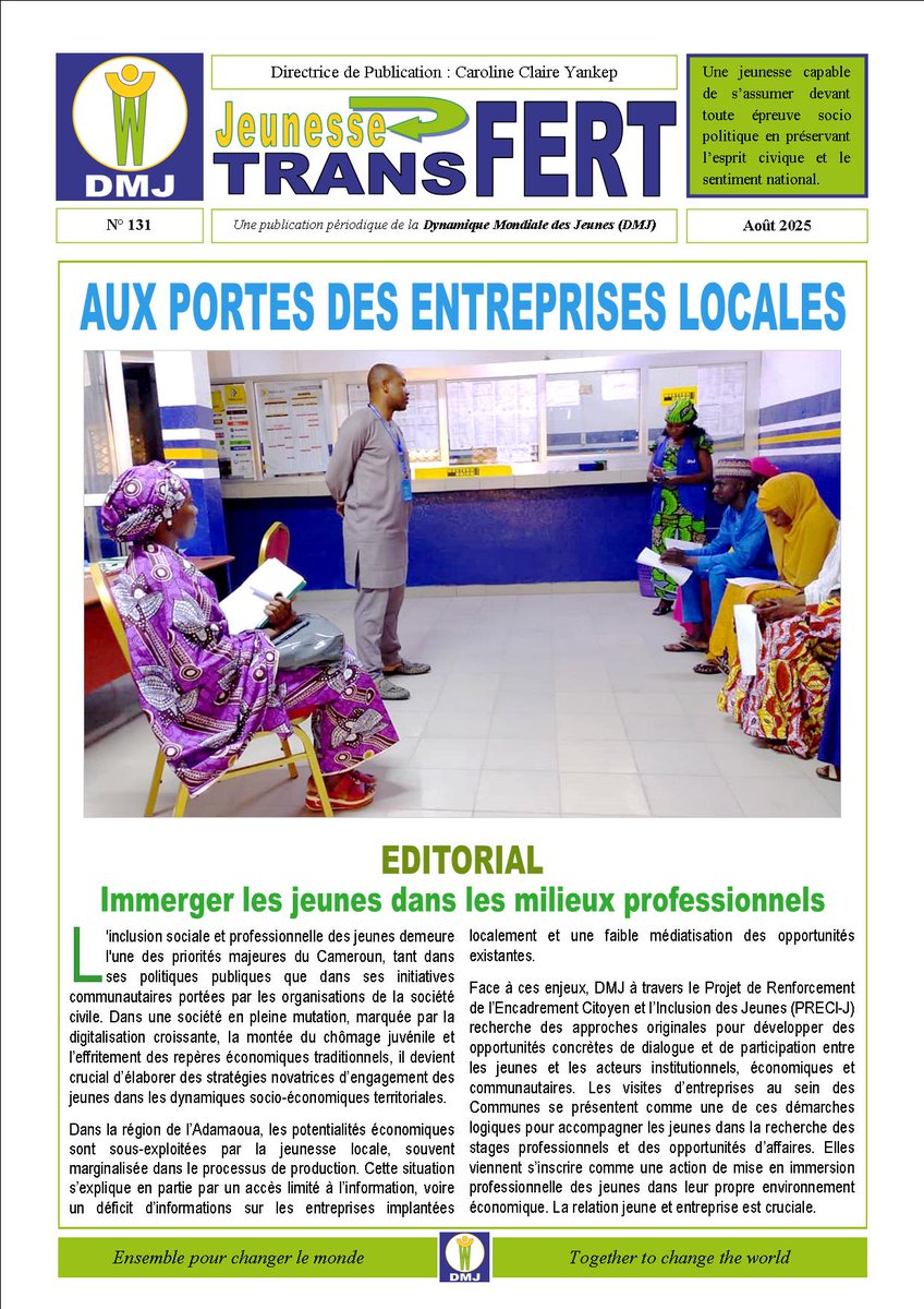 DMJ - Dynamique Mondiale des Jeunes tweet media