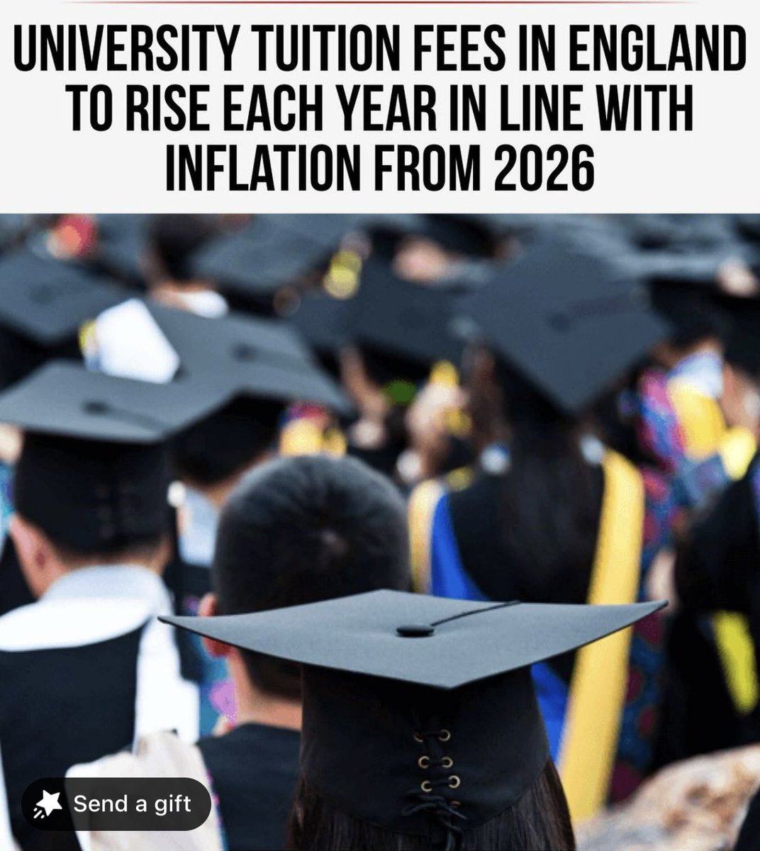 This could be great news it seems we are now making sure we are in line with inflation.. I mean wages will also need to increase in order to pay these fees back..