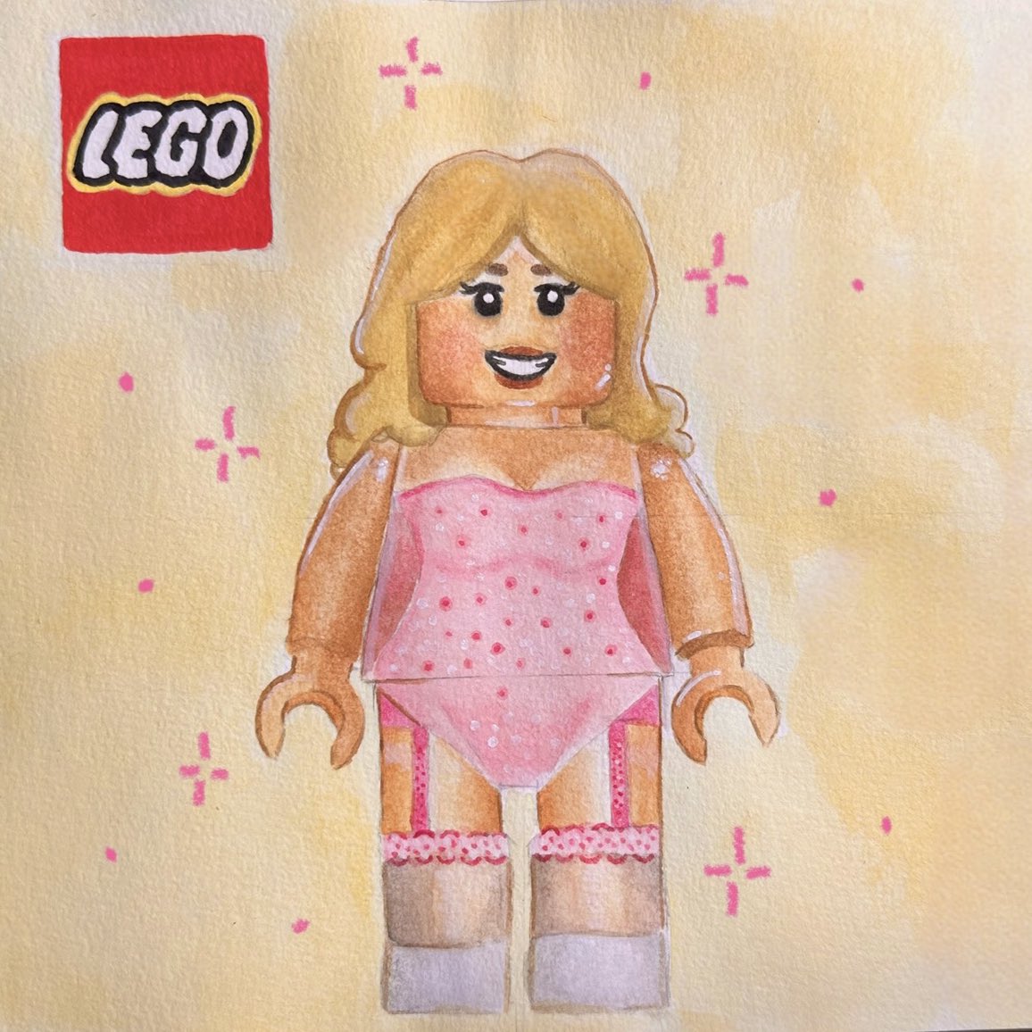 featherloverr's tweet image. This is the Lego version of Sabrina Carpenter, would you buy it?