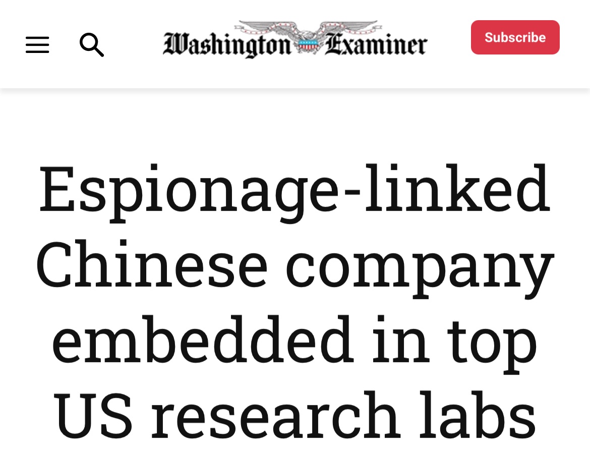 🚨 A review has found that a CCP-tied corporation that produces hardware used for sensitive medical research is FUNDED by the National Institutes of Health. 

The CCP is aggressively targeting our medical data. This is a national security threat, and it must end now.