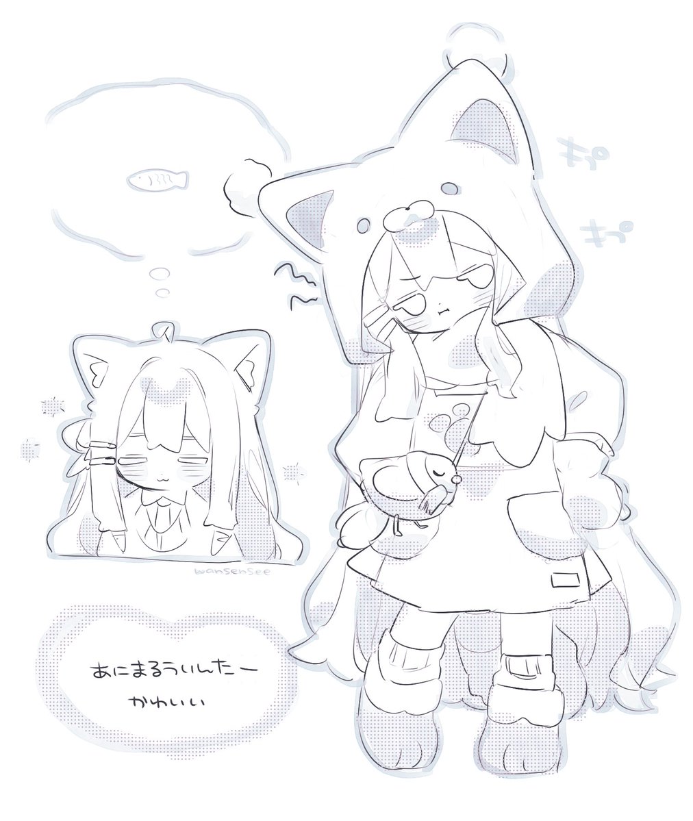 あにまるういんたー、本当にかわいいので今冬キプに着せてみてほしいですらくがき
