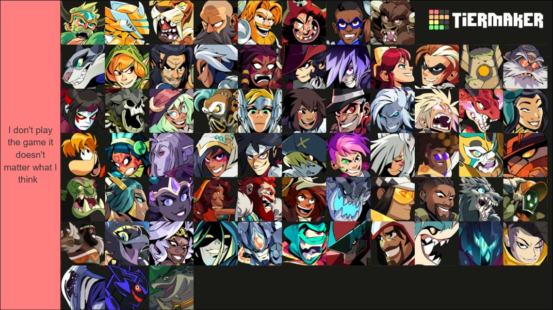 doboof's tweet image. My tier list, ORDERED. Spent a lot of time on this