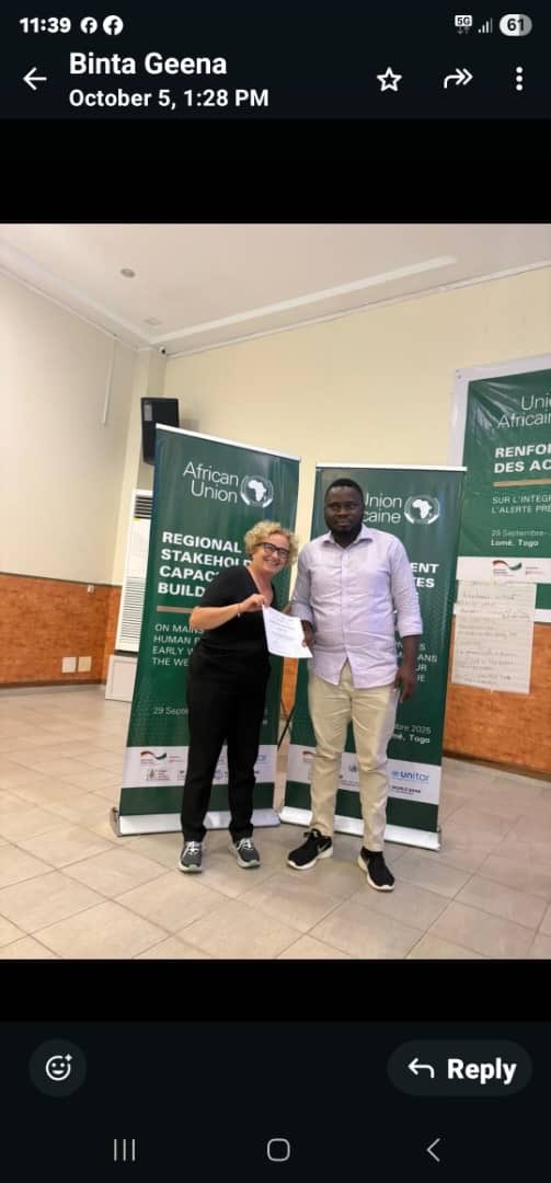 WANEPNigeria's tweet image. #ThrowBackPost 🌍

From 29th Sept to 3rd Oct 2025, @WANEPNigeria participated in a 5-days Regional Capacity-Building Workshop on Mainstreaming Human Rights in Early Warning, organized by @_AfricanUnion in collaboration with @GIZ, @ecowas_cedeao and the @UnitedNationsHumanRight