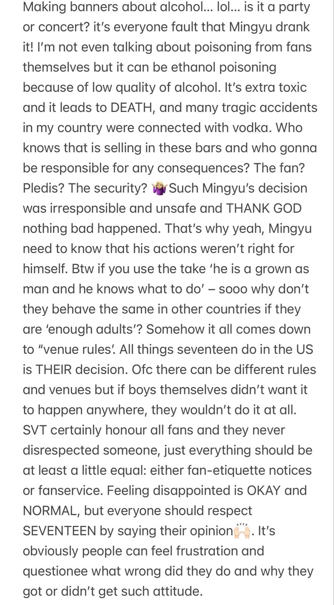 toramcherry's tweet photo. I’m not from SEA but i have been to svt’s concerts in SEA - and YES, the difference in treatments with west is visible. It’s DEFINITELY NOT racism from svt, but kinda unfair behavior and different fanservice¿ 
There are my thoughts and ONLY my opinion on screens, you can disagree https://t.co/eHdHBSVF4l