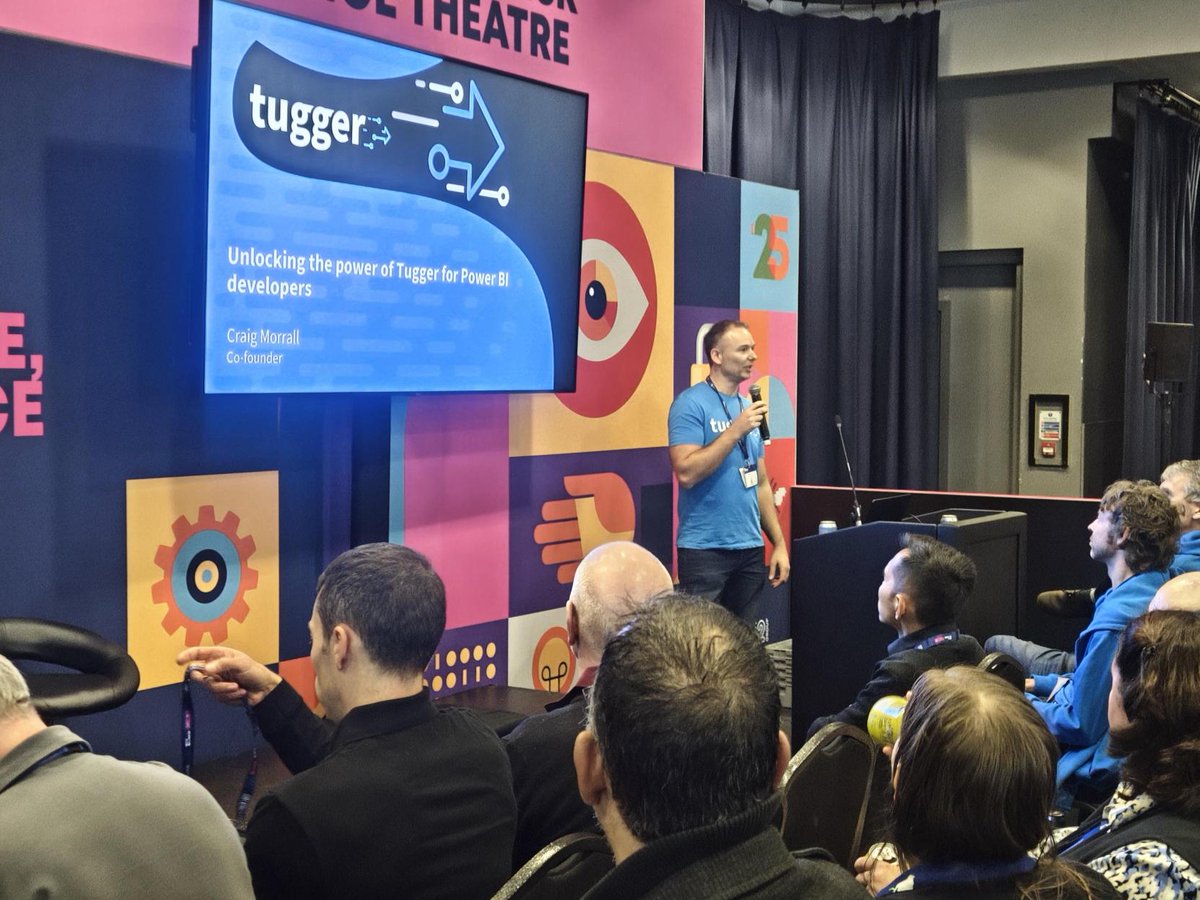 TuggerApp's tweet image. #TeamTugger smashed our first day at Data Decoded Manchester, &amp;amp; the vibes carried into the PBIMCR x Data Decoded evening event! ⚡
️
Our Co-Founder Craig had the crowd hooked on Tugger after his talk 🙌 

#DataDecodedMCR #Tugger #pbiMCR Power BI &amp;amp; Fabric Manchester UG #pbiMCR