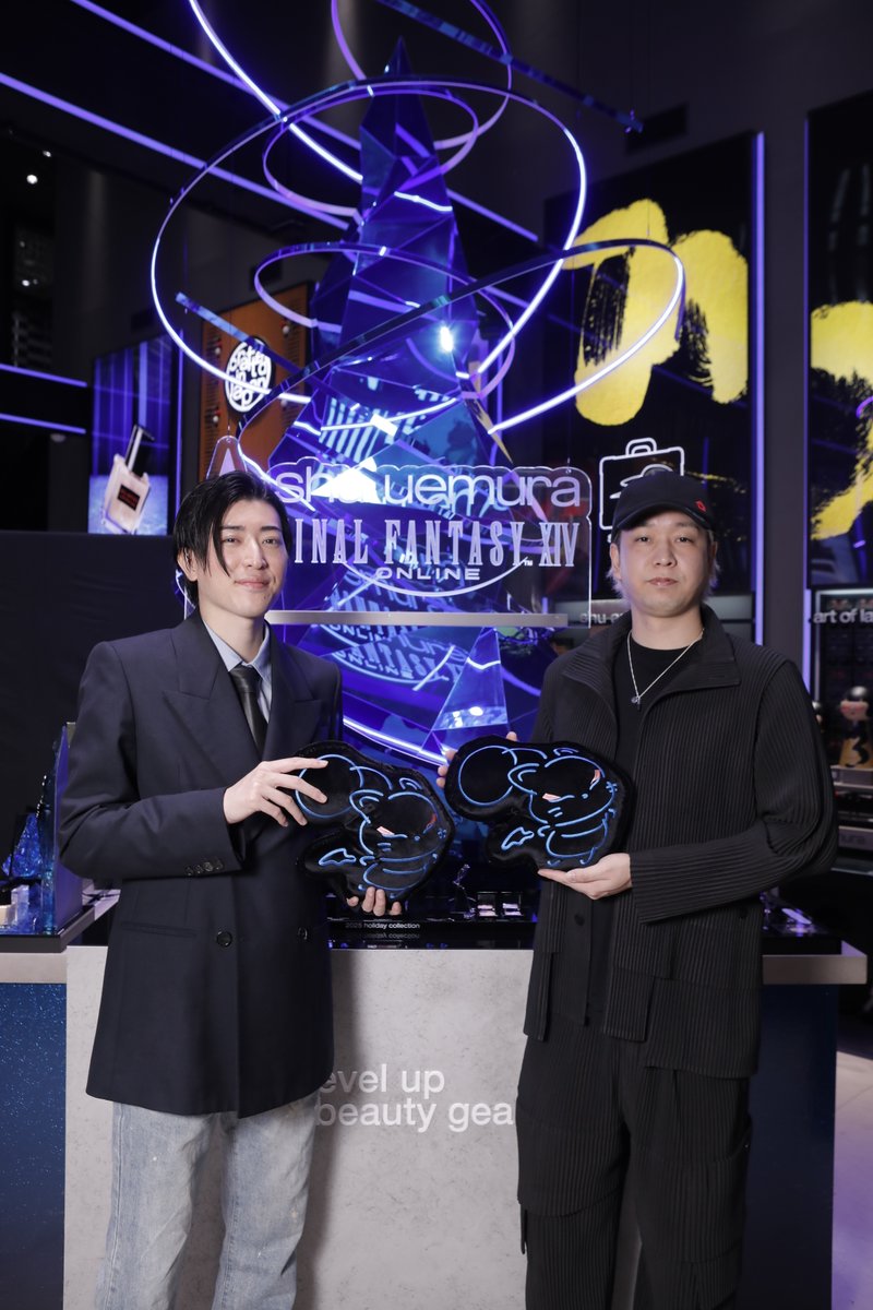 シュウ ウエムラさんとFF14のコラボアイテム発売前イベントに招待して