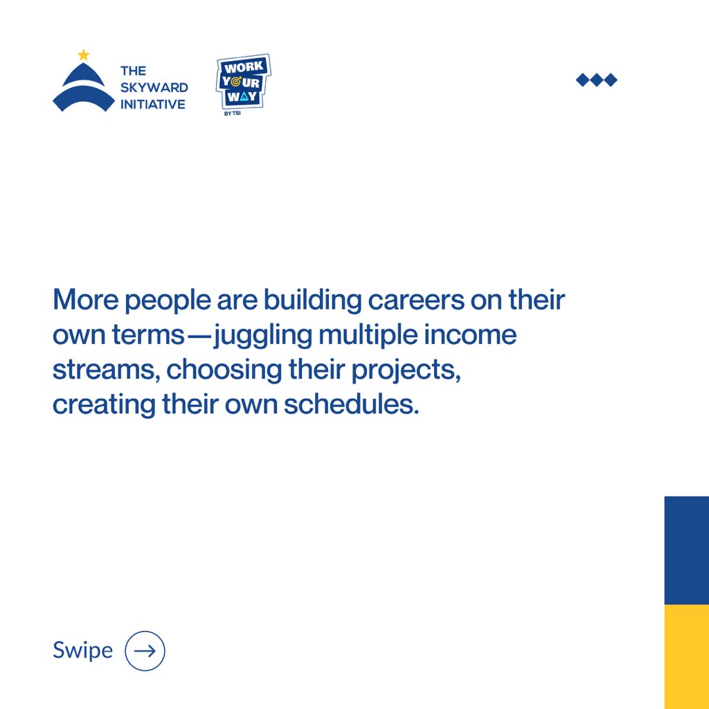 TheSkywardinit's tweet photo. One job isn't the only option anymore. Here's what's changing.
#WorkYourWayByTSI #TSI #FreelanceLife #MultipleIncomeStreams #CareerFreedom https://t.co/cc2hPY9gk7