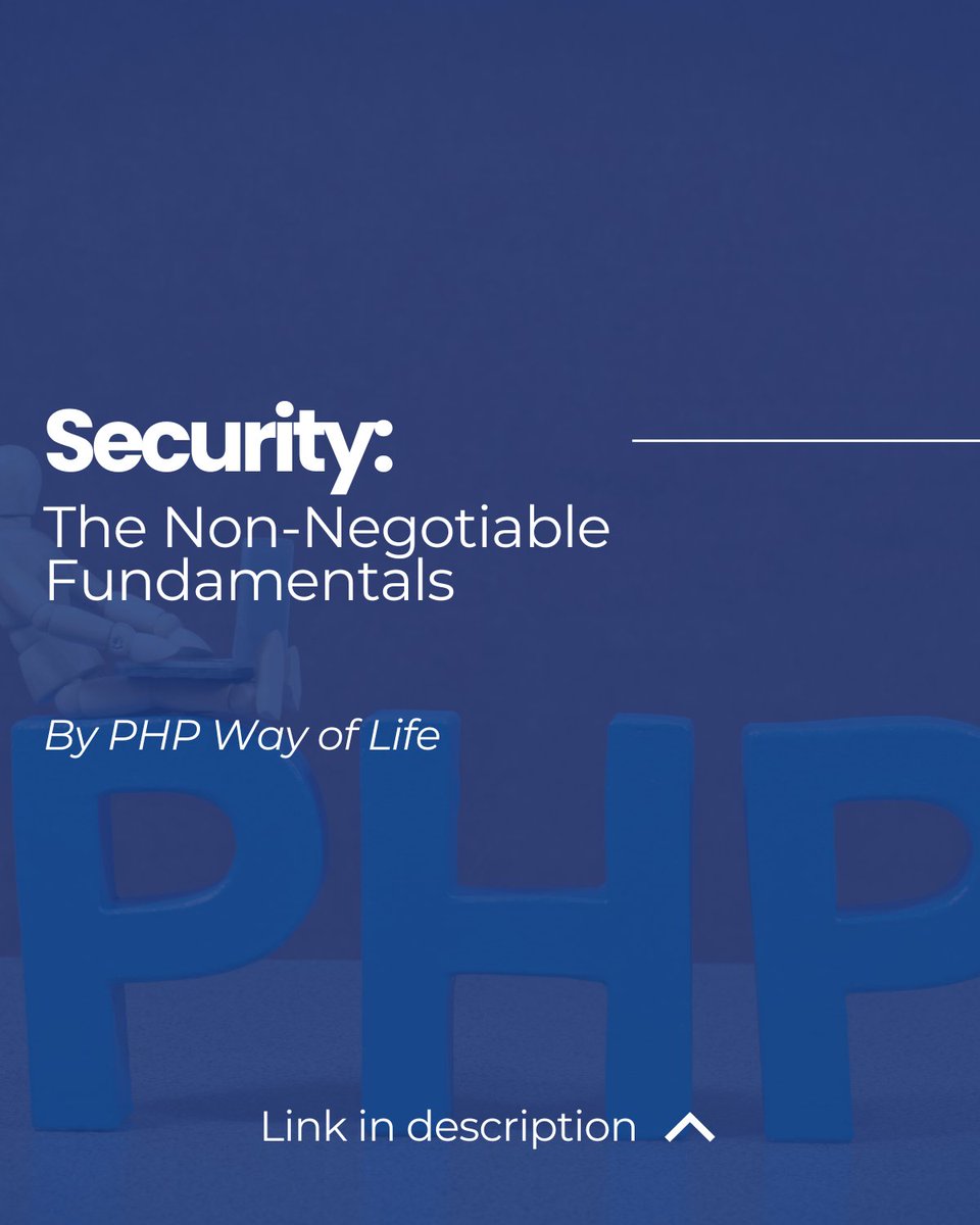 PHPZenOrg's tweet image. Web Security: The Non-Negotiables ⚔️
🔹 Never trust external data
🔹 Always validate, filter, and escape inputs
🔹 Protect exchanges with TLS 1.3 and secure HTTP headers
Good code leaves no open doors.
🔗 LINK: phpwayoflife.com/fr/manifesto#s…
#PHP #CyberSecurity #WebDev #Coding #OWASP