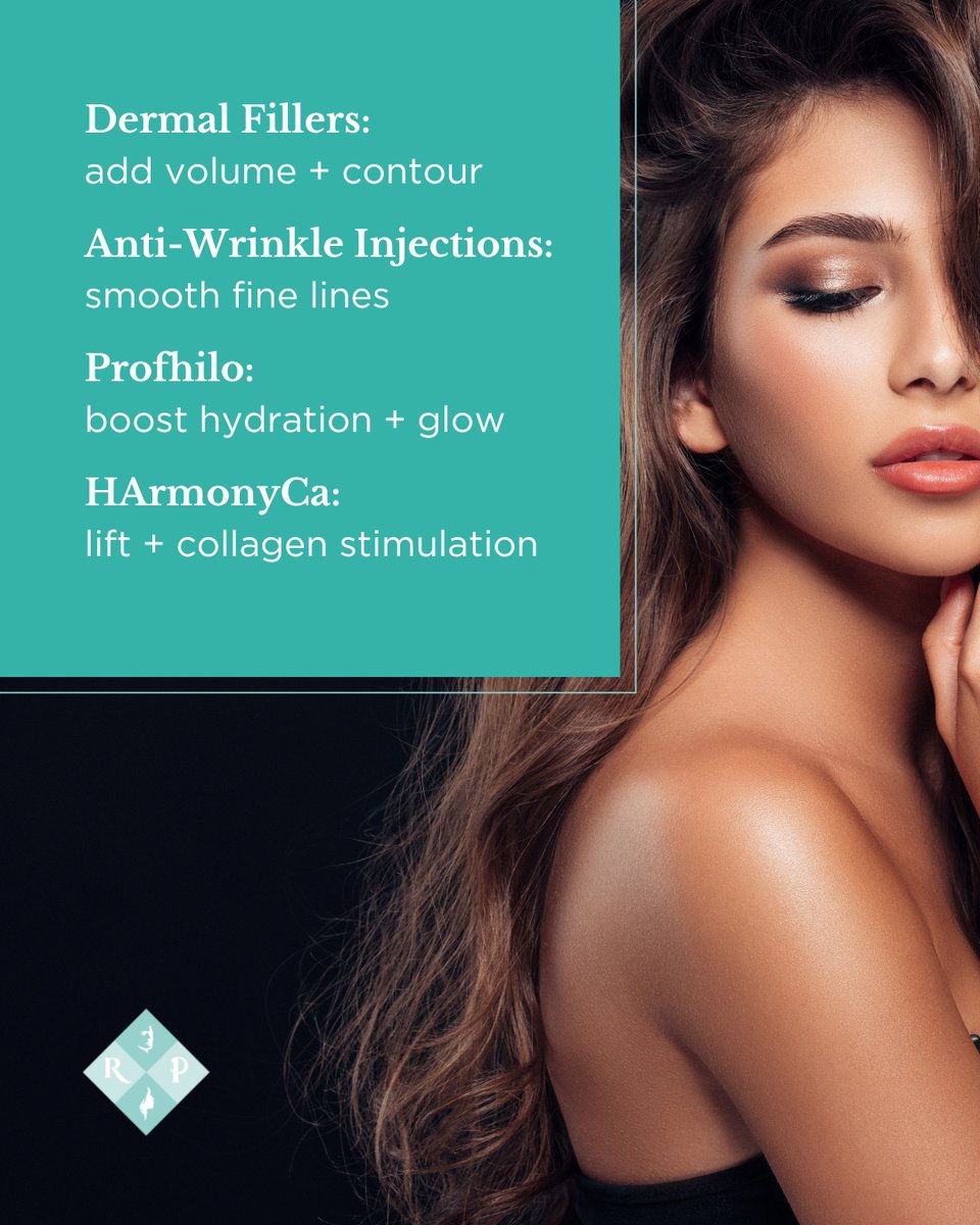 Which #injectable is right for you? 

💉 #Fillers - volume + contour
✨ Anti-Wrinkle Injections - smooth fine lines
💧 #Profhilo - boost hydration + glow
⚖️ #HArmonyCa - lift + collagen stimulation

Book a consultation with Richard to find the best treatment for your skin.