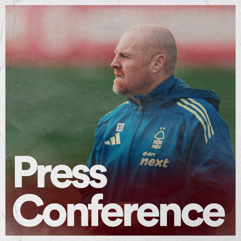 NFFC's tweet photo. Sean Dyche and Ryan Yates will both meet the media this afternoon to preview our Europa League fixture against FC Porto.

Watch live from 2:30pm on Forest TV. 🎙️