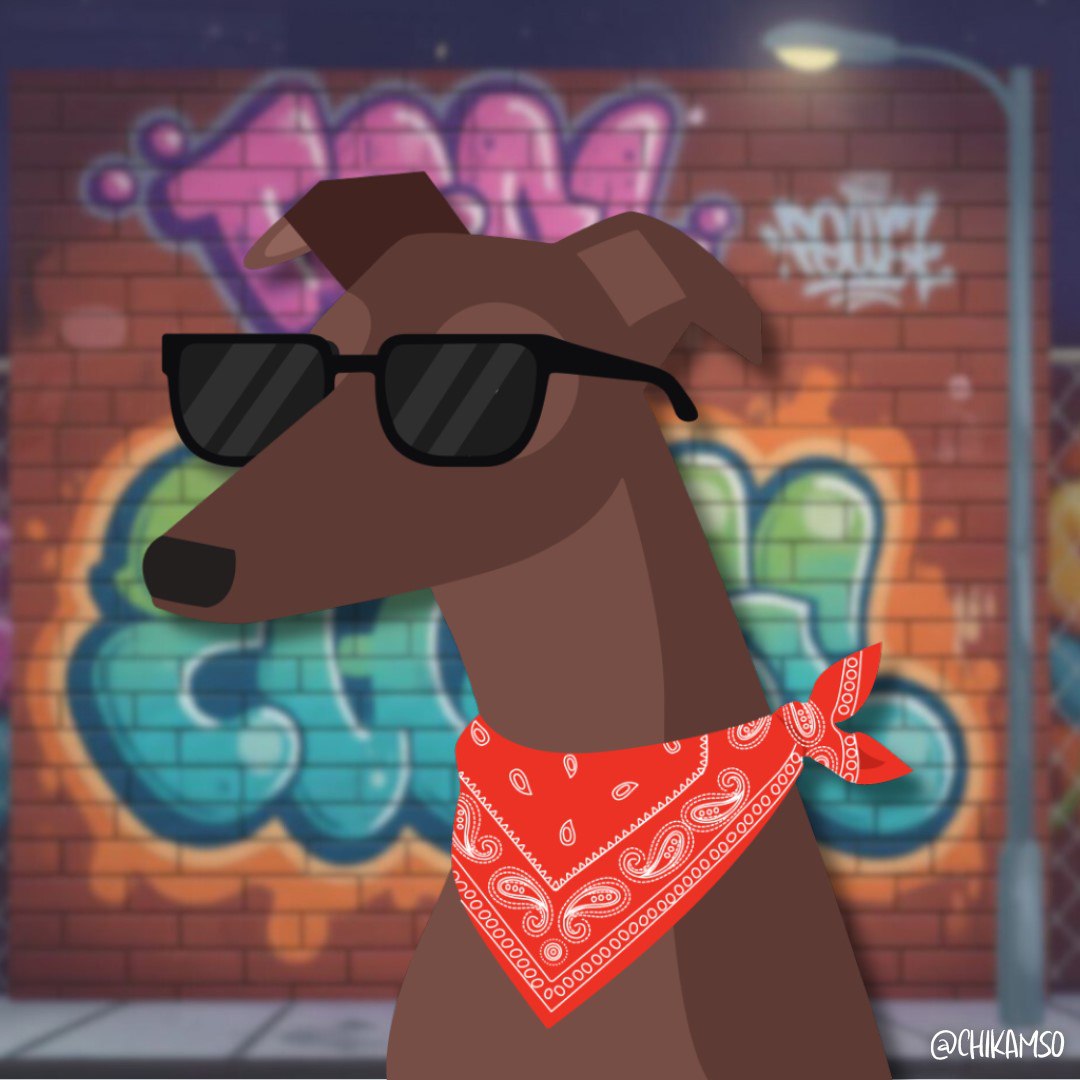 I call him "hood dog" 😂