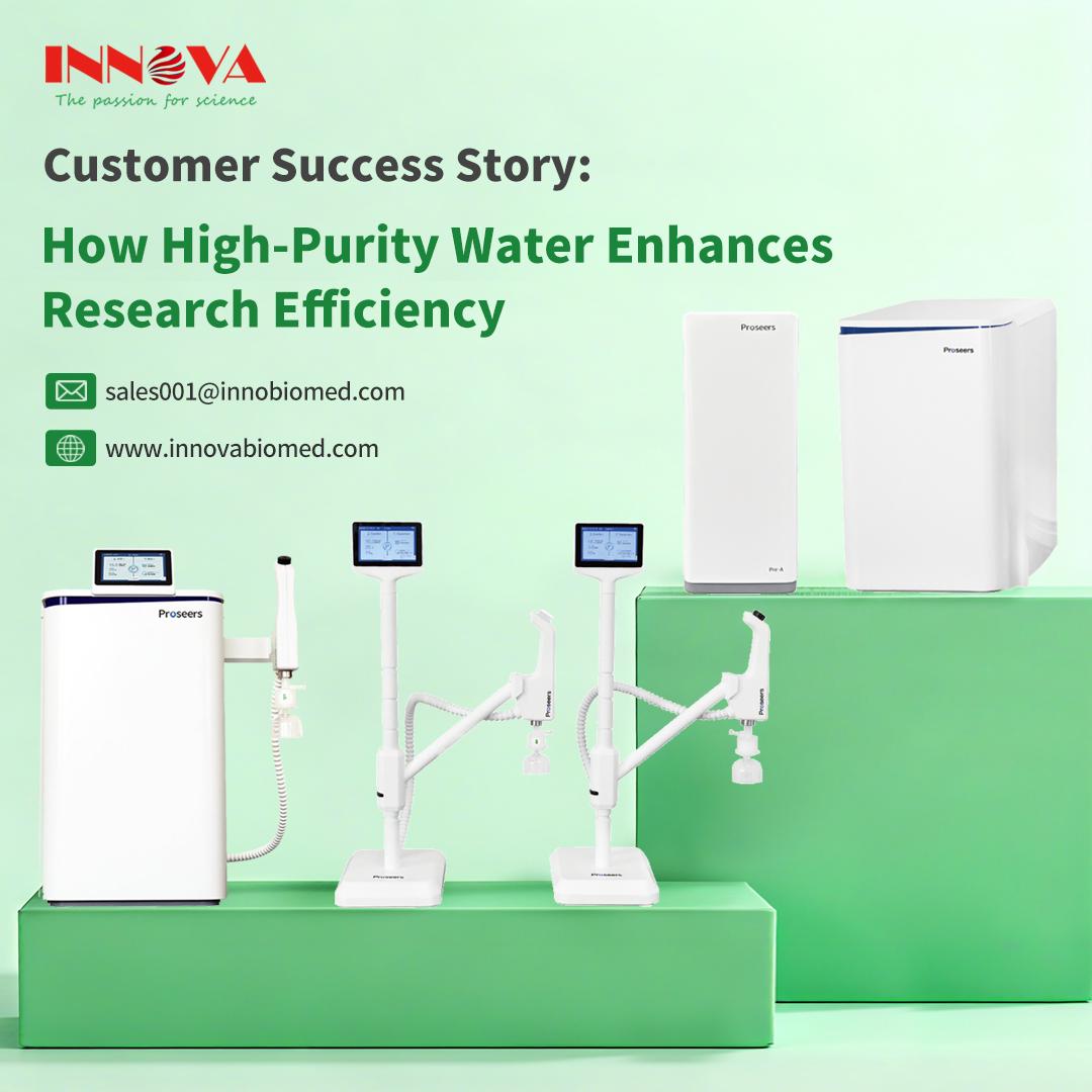 InnovaBioTech's tweet image. Water quality is crucial for lab results.💧
INNOVA’s purification system meets ASTM &amp;amp; CLSI standards for stable, high-quality water.🌟
Ensure precision in PCR, cell culture, and research.📊
Reliable water for accurate results.✅🔬
#WaterPurification #INNOVABiomed