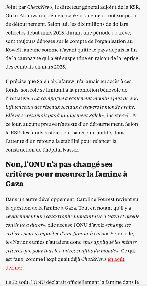 Ce fact Check démontre que Caroline Fourest est une menteuse en série qui reprend les éléments de propagande et les mensonges 🇮🇱, tous démontés ici. 

Il ne s’agit donc pas juste « d’amalgames sommaires ». 

Quand est-ce que <a href="/24hPujadas/">24h Pujadas</a> sera sanctionné pour sa complicité ?!!