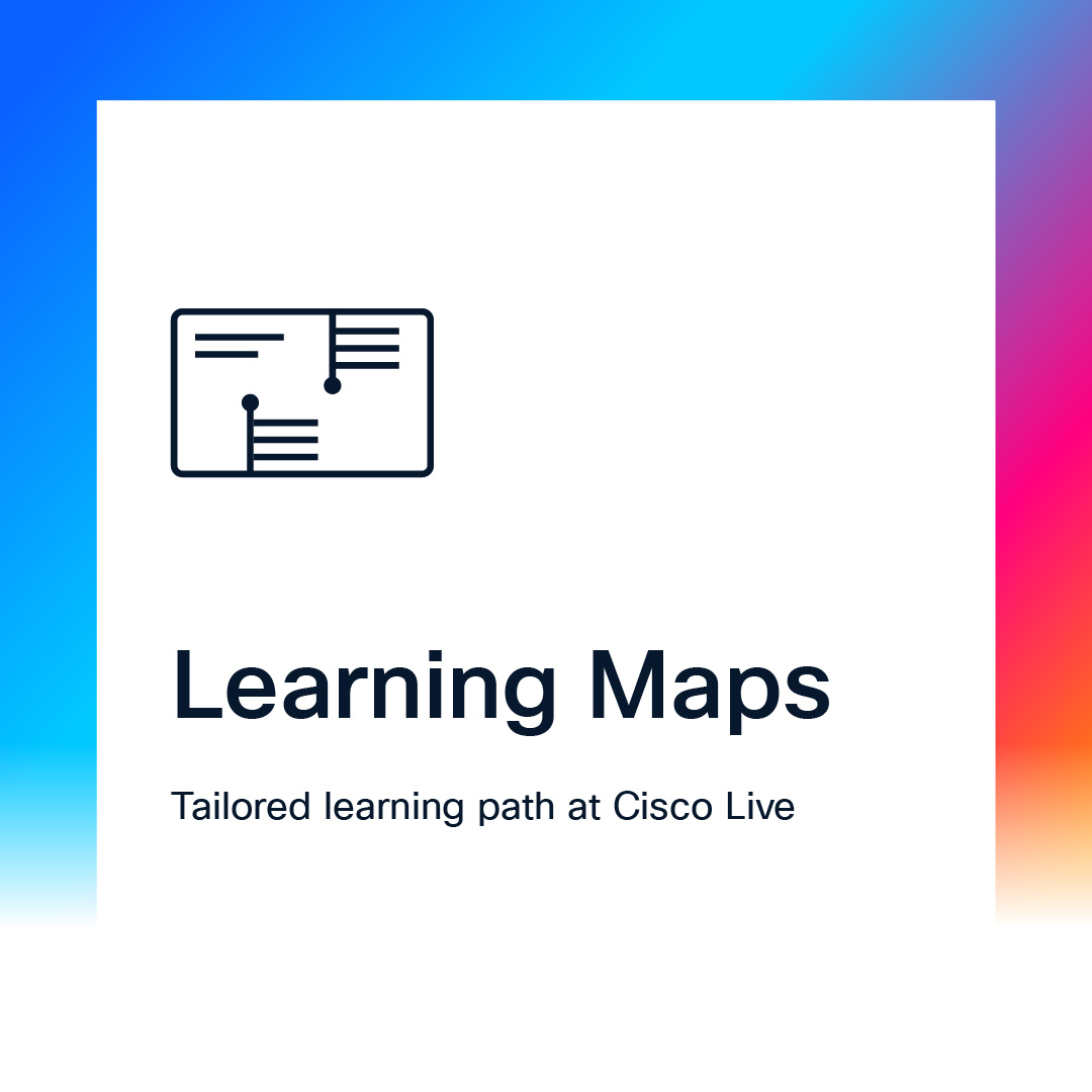 Ready to explore a new path and expand your learning opportunities? Sounds like you could use a map 🗺 Dive into the #CiscoLiveAPJC Learning Maps. Whether you’re into AI, Networking, or Cloud, there’s something for everyone.

cs.co/6017AxLOZ"