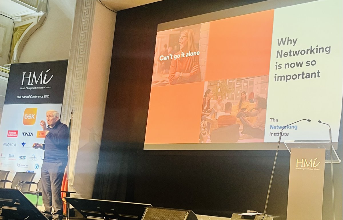 HMIIreland's tweet image. .@aikins_kingsley &apos;Nobody starts a Large Organisation&apos;...vision is crucial. Building #networks is key. You Can&apos;t Go It Alone! #hmiConf25 @NetworkingInst