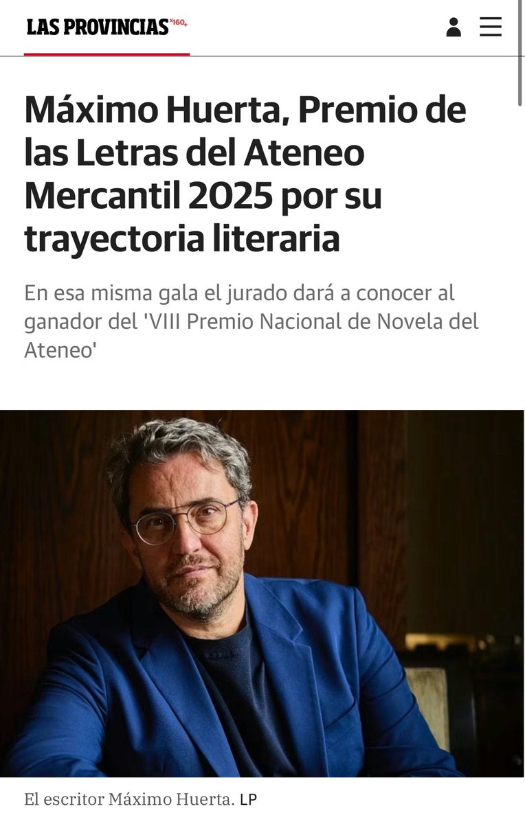 Muchísimas gracias. 
lasprovincias.es/culturas/maxim…