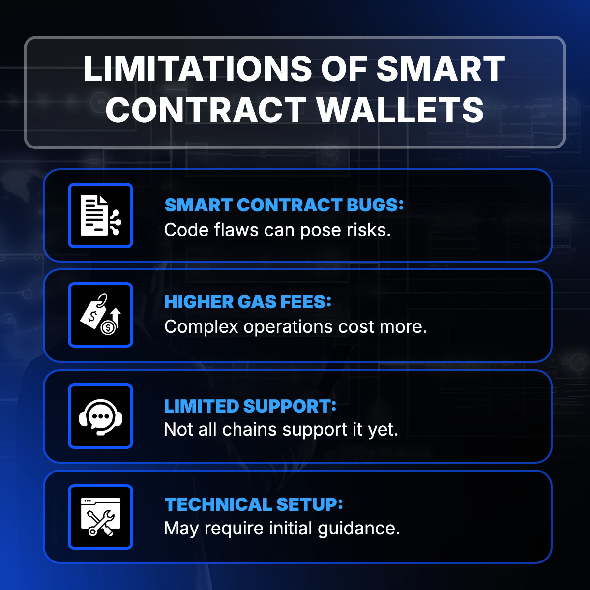 Smarter. Safer. Easier.

That’s what smart contract wallets bring to digital asset management.

🚀 Learn how they work and what makes them the next big step in Web3.