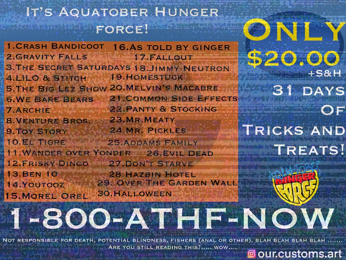 Our_Customs's tweet image. Day 21 of #aquatoberhungerforce and Frylock has the gang foraging for mushrooms as he is looking for a new blue mushroom to study. Maybe they’ll bump into Marshall #commonsideeffects