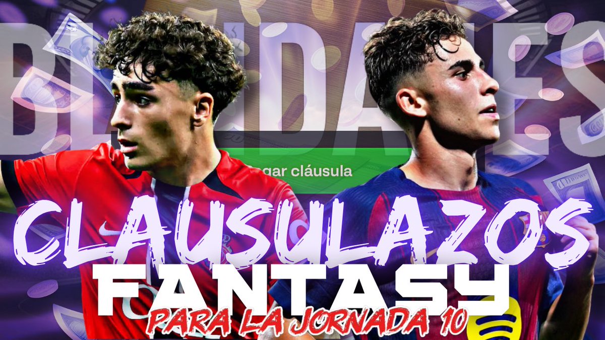 Vamos con el🧵de JUGADORES Fantasy a CLAUSULAR y a BLINDAR para la Jornada 10

Os dejo una TIER LIST divida en 2️⃣

🟣 Jugadores Fantasy a CLAUSULAR para la Jornada 10 💰
💜 Jugadores Fantasy a BLINDAR para la Jornada 10 🔒

El tope que pagaría por cada cláusula está explicado en