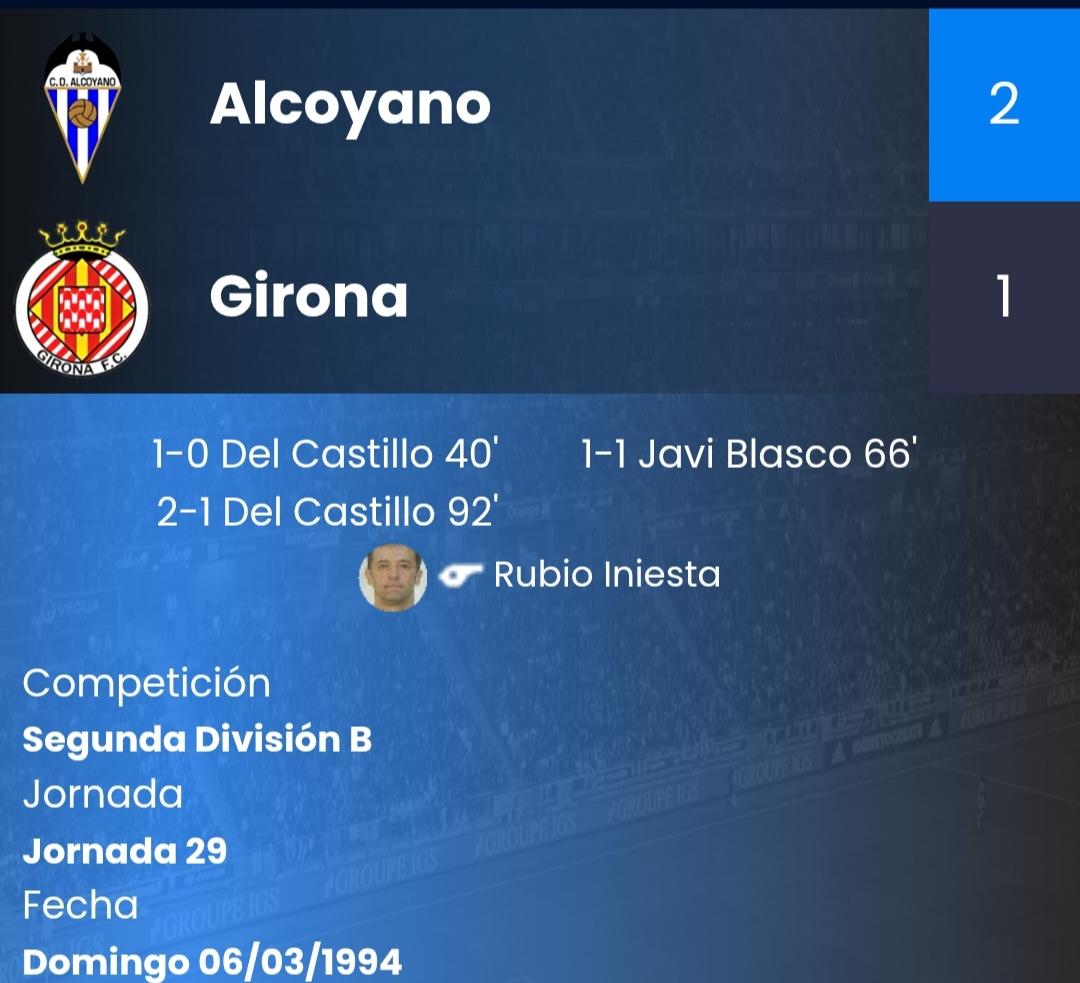 Més de 31 anys després el CD Alcoyano tornarà a jugar com a local en El Clariano. L'última vegada li va portar sort davant el Girona.