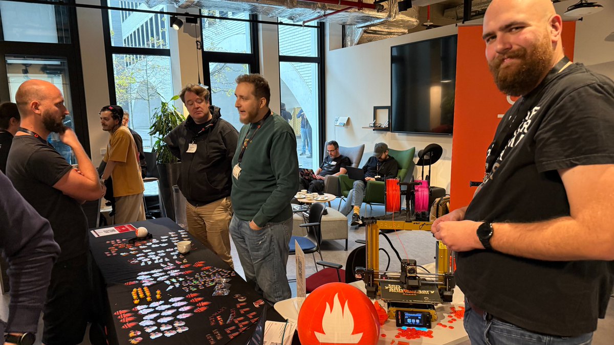PrometheusIO's tweet image. Huge thanks to @grafana for being a fantastic sponsor of #PromCon! 🙌
Their booth is packed with amazing swag, cool demos, and a 3D printer in action. If you're at the conference, make sure to stop by and grab some goodies before they're all gone!