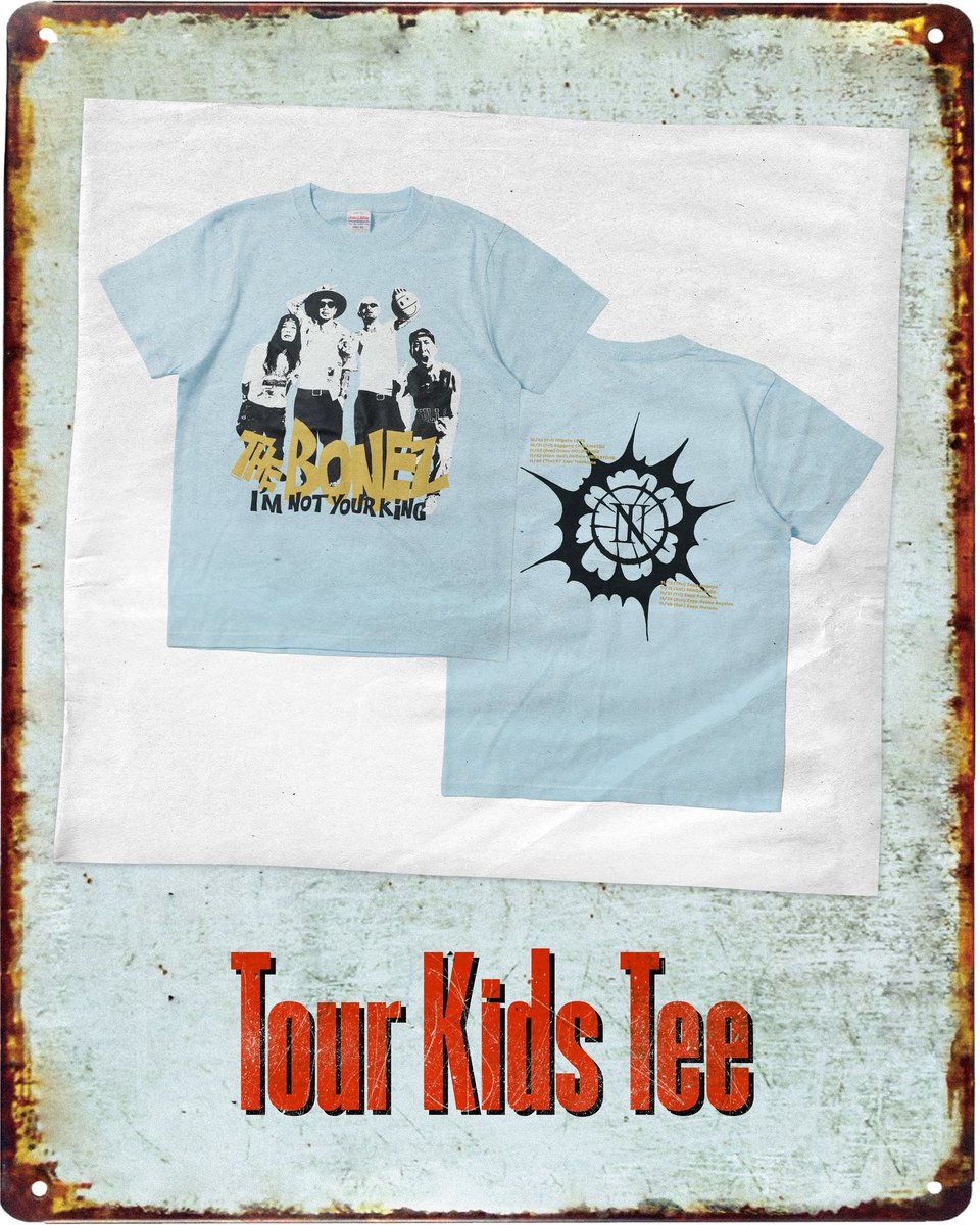 Goods Info】 Tour Kids Tee PRICE : ¥3,500- (in tax) Color：Sky