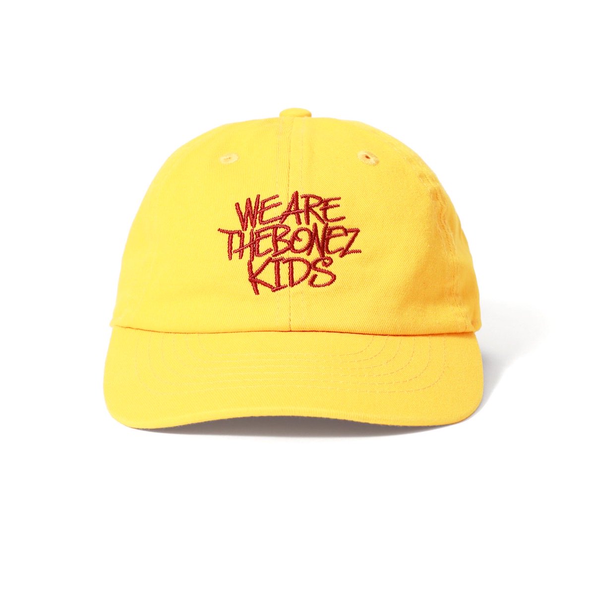 The__BONEZ's tweet photo. 【Goods Info】
We are The BONEZ kids Cap
Price : ¥4,000- (in tax)
Color:Yellow、Sky blue
Size:Free
バンド代表するPower Word 「We are The BONEZ」をモチーフに刺繍
Kids Bonerへ向けたアイテムとしてリリース
Designed by DLOP
Photo by @YSZ_PHOTO
#TheBONEZ
#DLOP https://t.co/tqxPL0Zjih