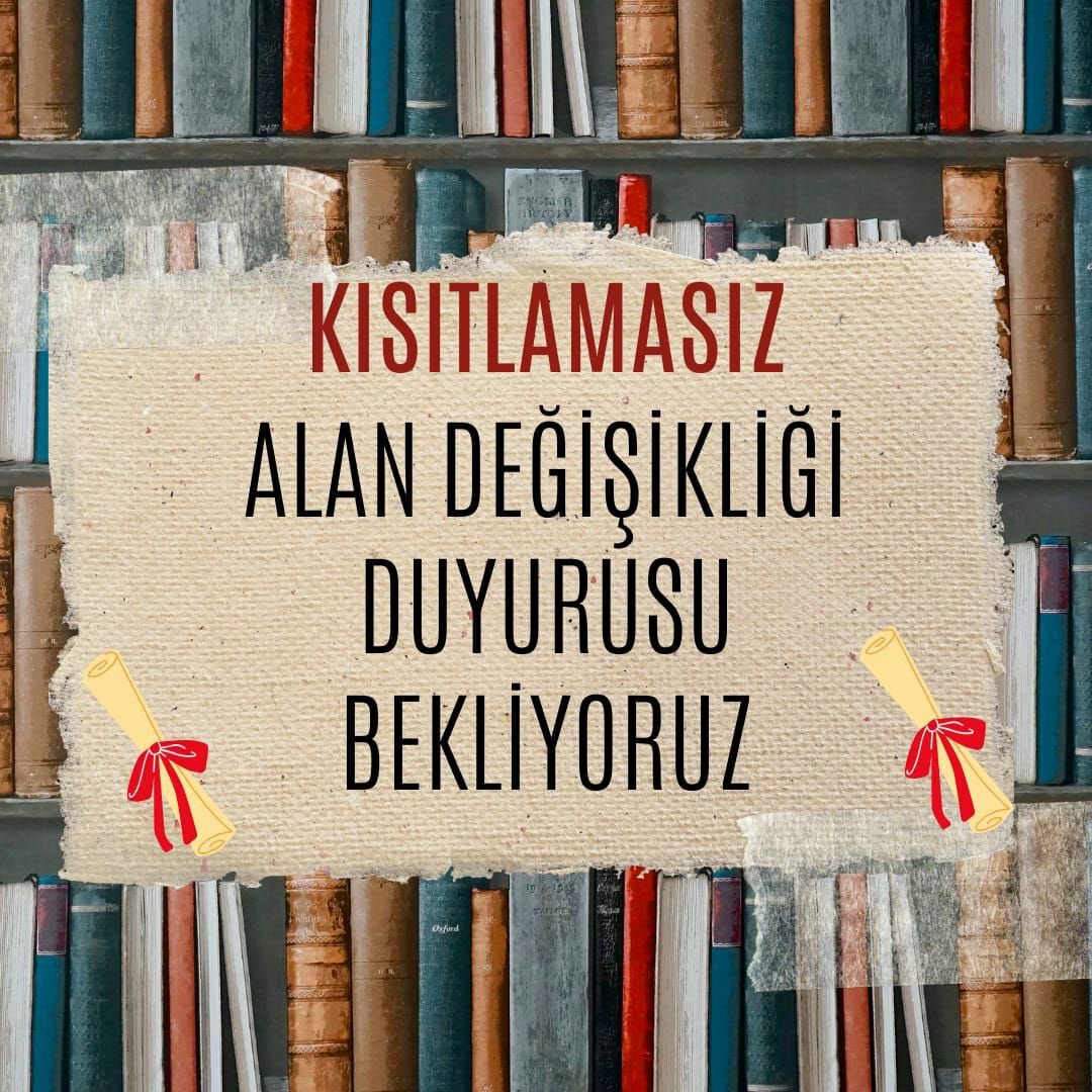 <a href="/talatyavuz29/">Talat YAVUZ</a> Sayın Başkanım #alandeğişikliği nide kazanım olarak görmek istiyoruz. KISITLAMASIZ