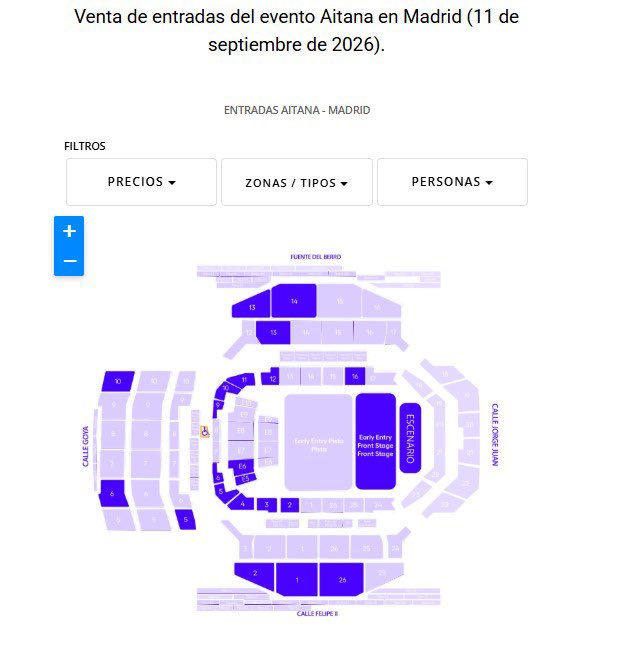 ibenito5's tweet photo. Habría que abrir el melón de la preventa de bancos. Ejemplo: Aitana solo para clientes Santander(porque el resto ya si eso nos apañamos como podamos),hoy se abre la preventa fans..migajas.Pulsando en cada uno salen entrada sueltas. En fin. Este año nanai,  ..#CUARTOAZULTOUR https://t.co/BKy6Lgyu1Z