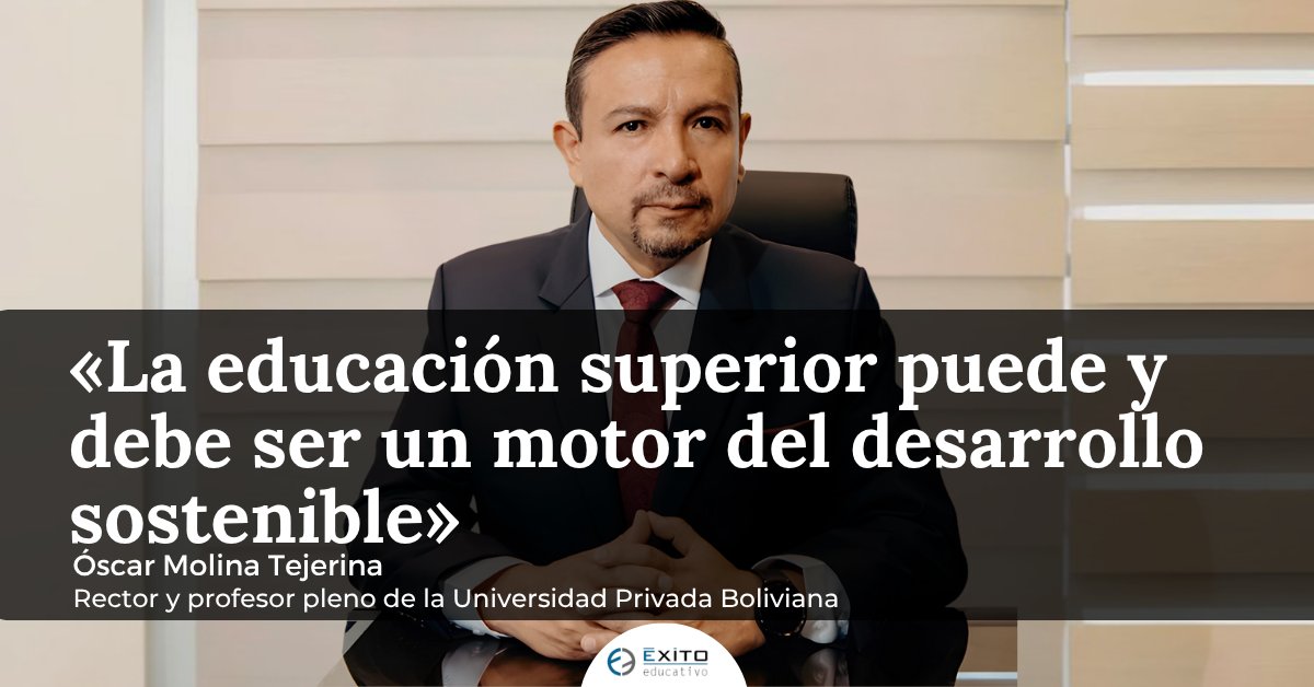 Exito_Educativo's tweet photo. 🎤 ENTREVISTA. En una entrevista con @algoraalfonso, @omolinatejerina, rector de la @UPBoficial, analiza la evolución institucional de la universidad.

🔗 https://t.co/SylGmbRsi2

#EducaciónSuperior #DesarrolloSostenible #UPB #Bolivia #LasEntrevistasDeÉxitoEducativo https://t.co/DQXokjs2gr