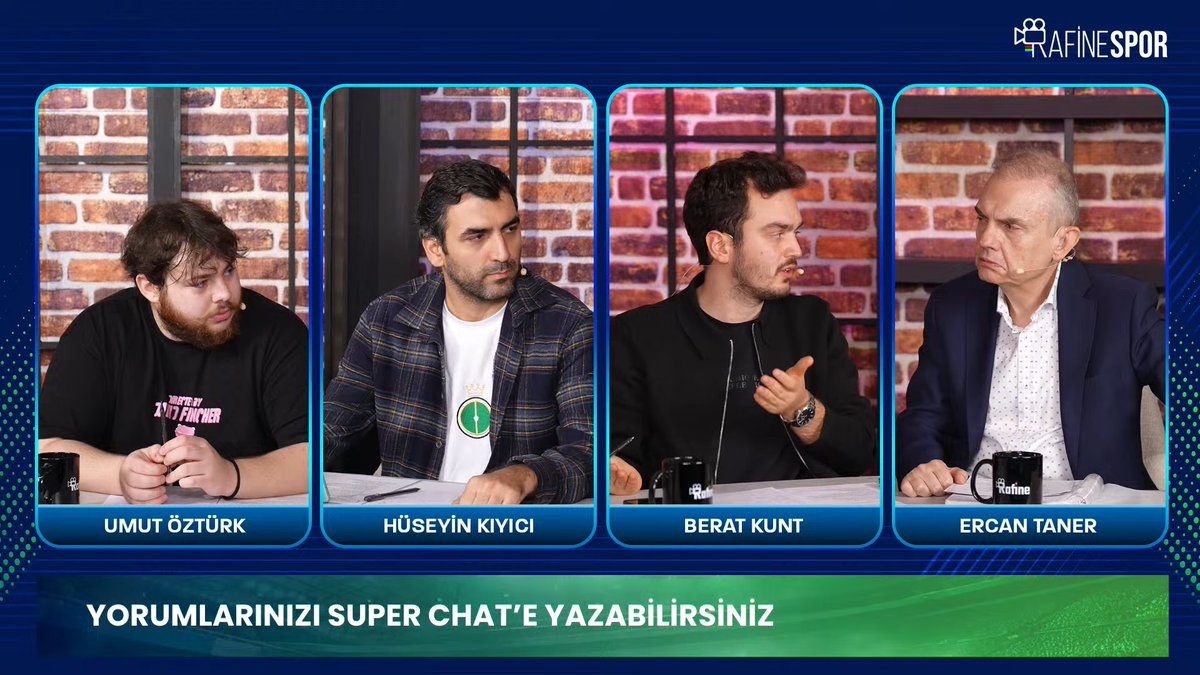 🗣️ <a href="/fenernesto/">Berat Kunt</a>: "Galatasaray’ın seyirci avantajı şurada var: Fenerbahçe’nin taraftarı yüzde 100 bağırıyorsa, Galatasaray taraftarı yüzde 50 bağırsın, daha fazla etki yaratıyor."

📹 Canlı Yayın: ytbe.app/go/O3FcLW1h
