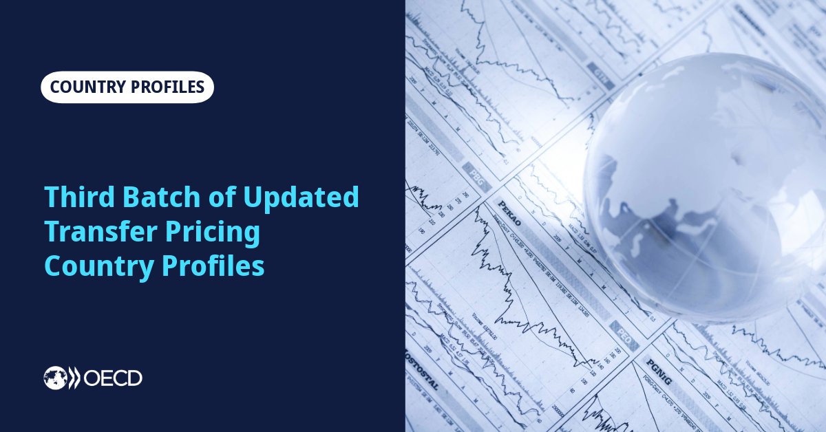 ManalCorwin's tweet image. Pleased to share that we have released updated #transferpricing country profiles on the current transfer pricing legislation &amp;amp; practices of 25 jurisdictions, including for the first time Cabo Verde, Guatemala, Thailand, United Arab Emirates, and Zambia.

➡️oe.cd/6eb