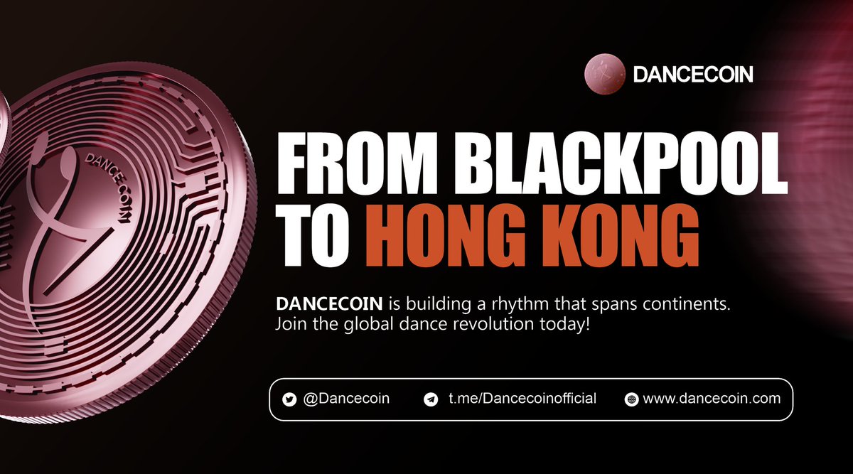 The Web3 world thrives on innovation.

Dancecoin transforms dance culture into a digital ecosystem backed by leading festivals.

It’s more than a project—it’s a global movement blending rhythm and rewards.

#DANCECOIN #CoinstoreAMA #TGE