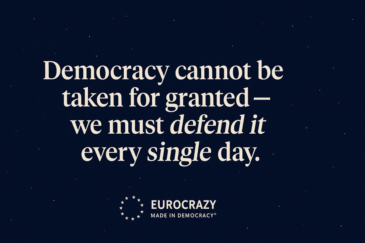eurocrazyshop's tweet image. Democracy can’t be taken for granted.
It melts slowly — through indifference and division.
That’s why we must defend it every single day. 💙

Made in Europe. Made in Democracy®
#DemocracyMatters #StandForDemocracy