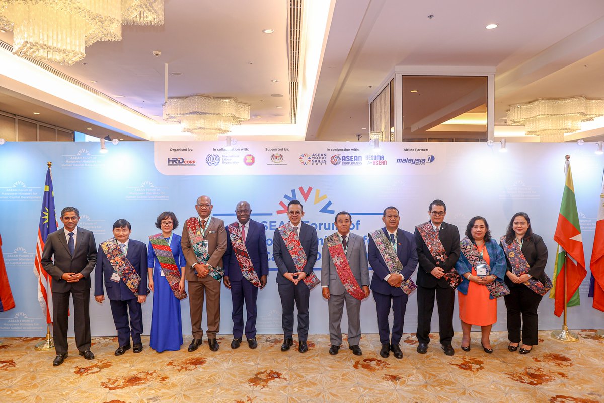 A pleasure to join the ASEAN Forum of Manpower Ministers for Human Capital Development in Malaysia.

We discussed how to build on the success of the ASEAN Year of #Skills 2025, to create a skilled, future-ready workforce across the region.

#AYOS2025