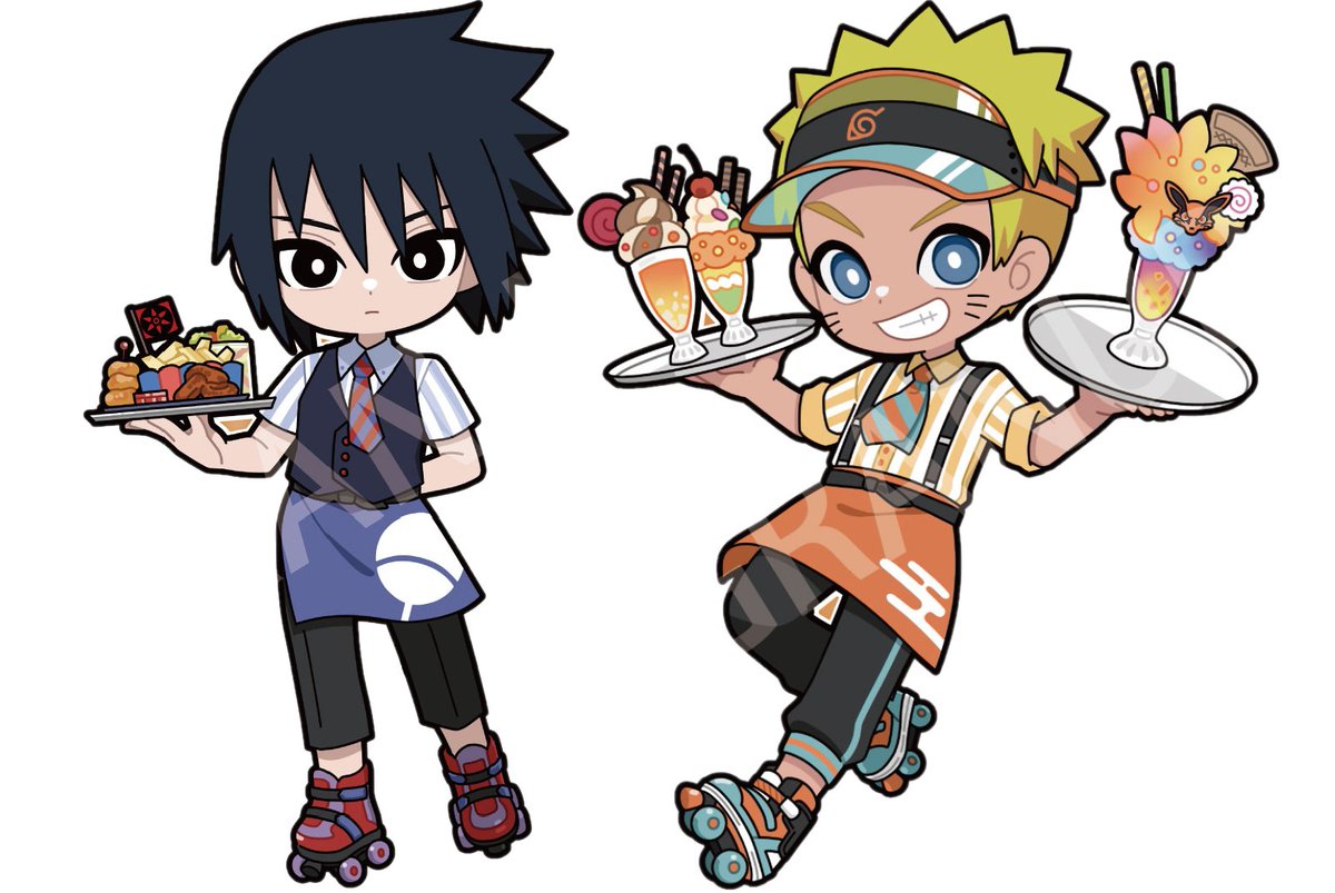 NEW official art of sasuke and naruto!