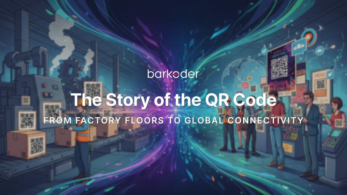 TheBarkoder's tweet image. 🔍 From factory floors to your smartphone screen — the QR code’s story is one of transformation and connection.
Explore how in our latest blog 📖 👉 barkoder.com/blog/the-story…
#QRCodr #DigitalRevolution #barKoder