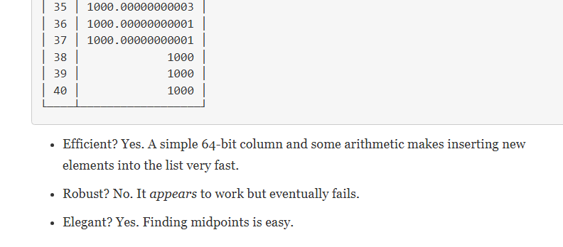 MaineFrameworks's tweet image. Summary of database techniques to encode an arbitrary order.