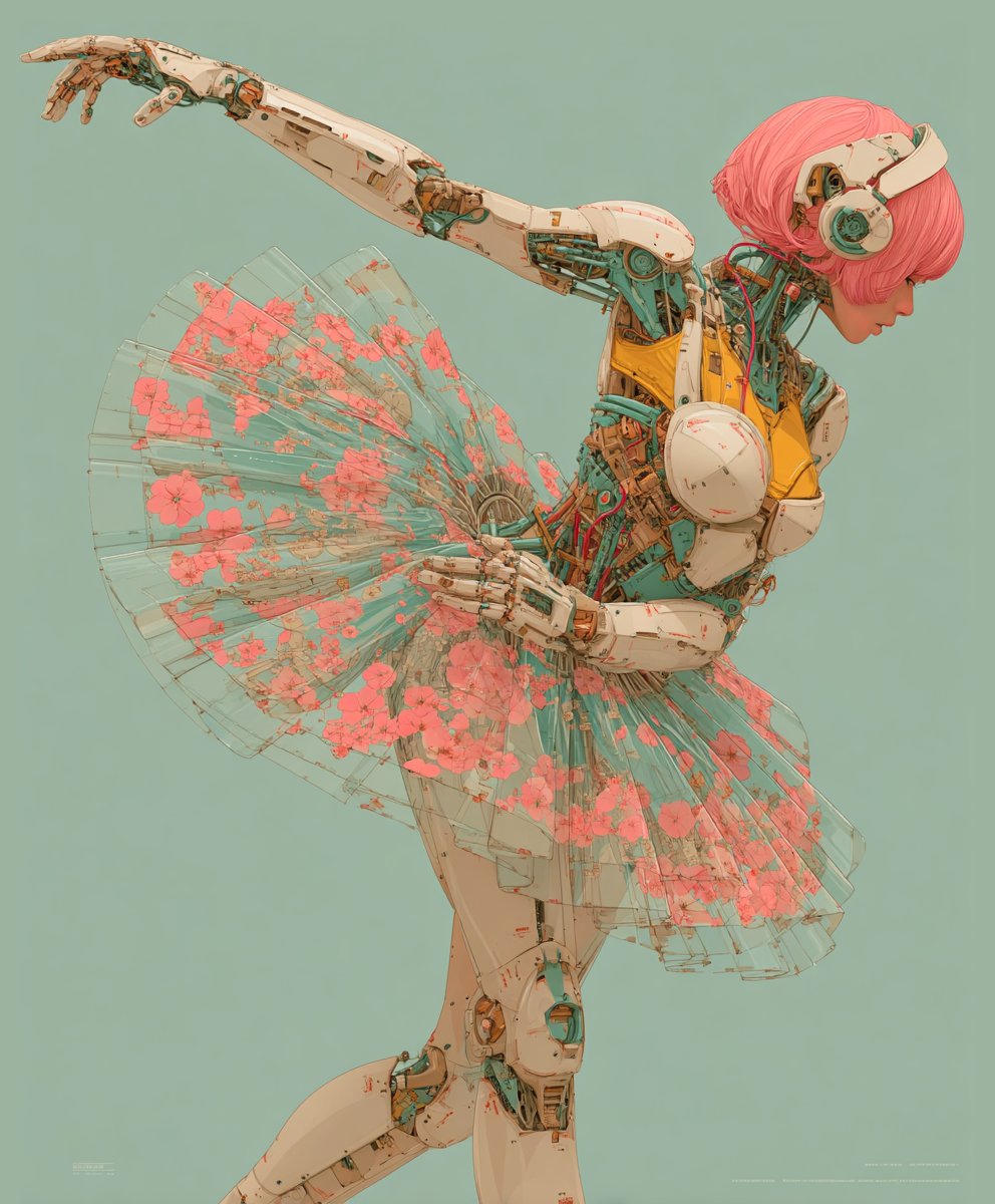 phokuinc's tweet image. When the boundary between human and machine becomes poetry #Cyberpunk #AIart