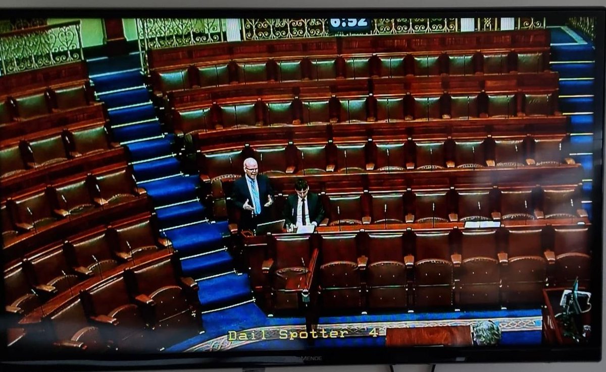 Shocking that the Sinn Féin benches are empty during the Aontú motion to give voting rights to Irish citizens in the north of Ireland
