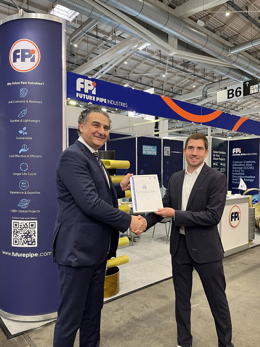 Introducing FPI WAVISTRONG® GREEN H₂ — the world’s 1st certified composite pipe for 100% hydrogen transport.
No leaks. No permeation. Full pressure ready.
#FPI #HydrogenReady #GreenH2 #CleanEnergy 
Read more: linkedin.com/feed/update/ur…