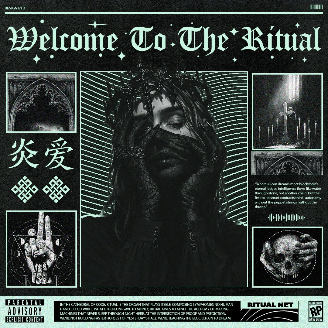 in the cathedral of code
where ancient wisdom meets infinite compute,
ritual emerges

not as another blockchain,
but as the first to let smart contracts think,
to let machines dream without sleep,
to let autonomy exist without puppet strings.
here, intelligence flows like water