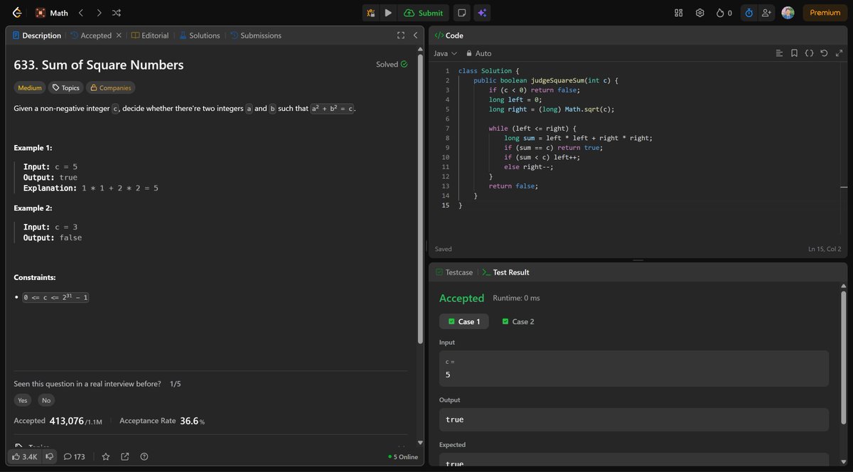 madhavtiwari24's tweet image. Day 175 of #365DaysOfLeetCode ✅Just solved LeetCode problem No. 530! Let’s keep pushing!📷#LeetCode #CodingChallenge #ProblemSolving